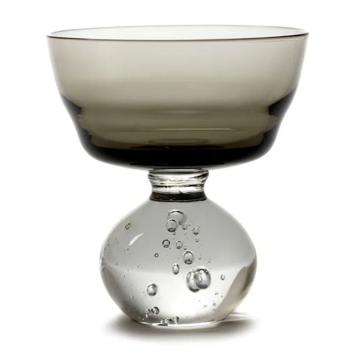 Eternal snow stem glas M Ø9,2 cm - Smokey Grey - Serax