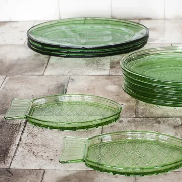 Fish & Fish ovalt fat 17x31 cm - Green - Serax