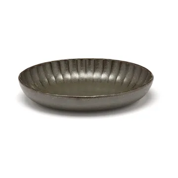 Inku oval serveringsskål S 13x19 cm - Green - Serax