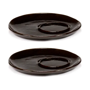 La Mère fat till espressokopp Ø11 cm 2-pack - Dark brown - Serax