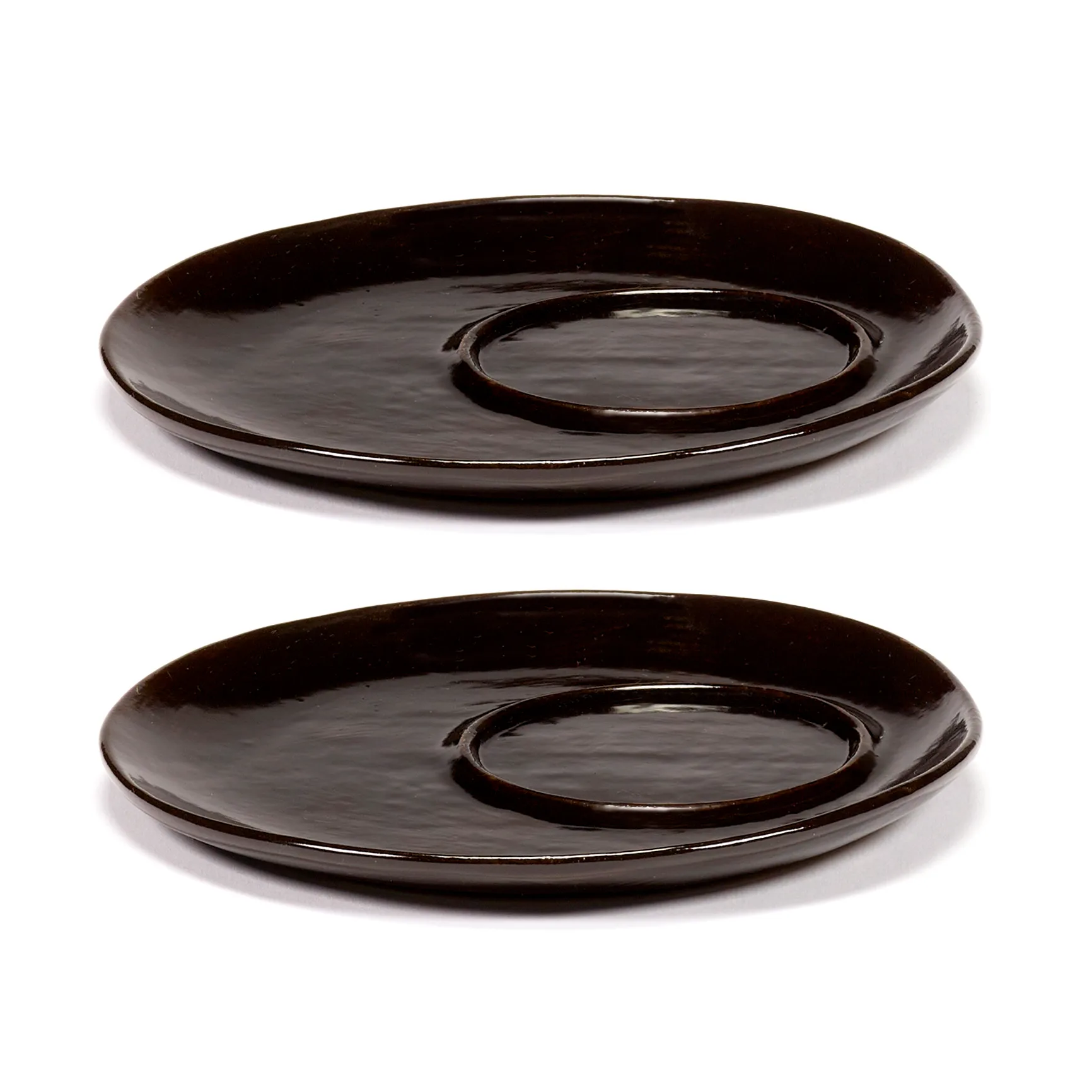La Mère fat till kaffekopp Ø14,5 cm 2-pack, Dark brown Serax