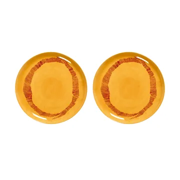 Ottolenghi Feast tallrik L Ø26,5 cm 2-pack - Yellow stripes-red - Serax