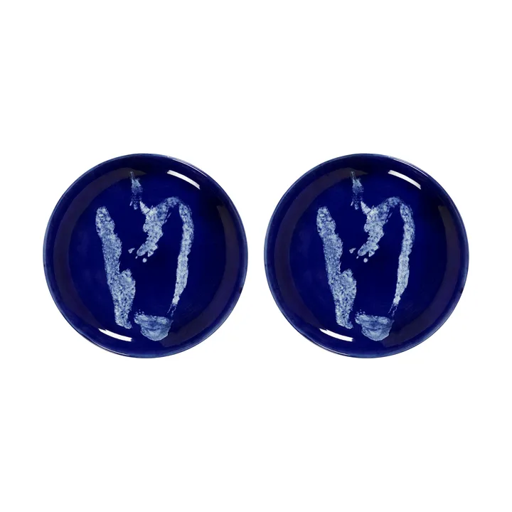 Ottolenghi Feast tallrik S Ø19 cm 2-pack - Dark blue-pepper white - Serax