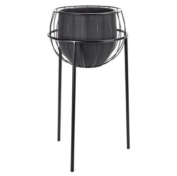 Serax kruka med blompiedestal - Black - Serax