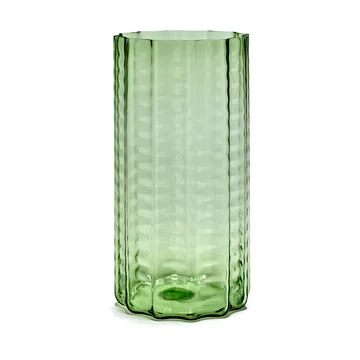 Waves 03 vas 35 cm - Green-clear - Serax