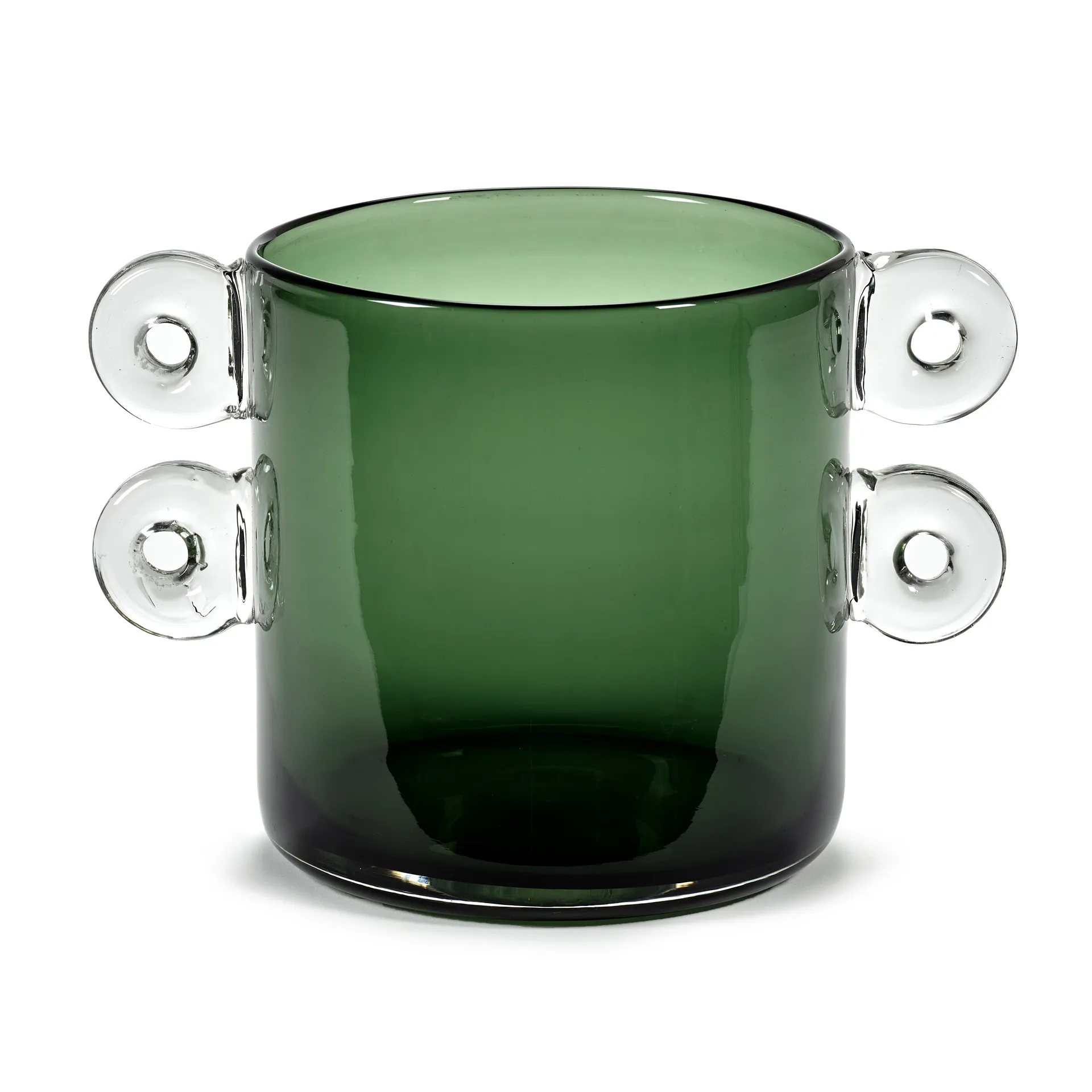 Wind & Fire vas med öra 18 cm, Dark green Serax
