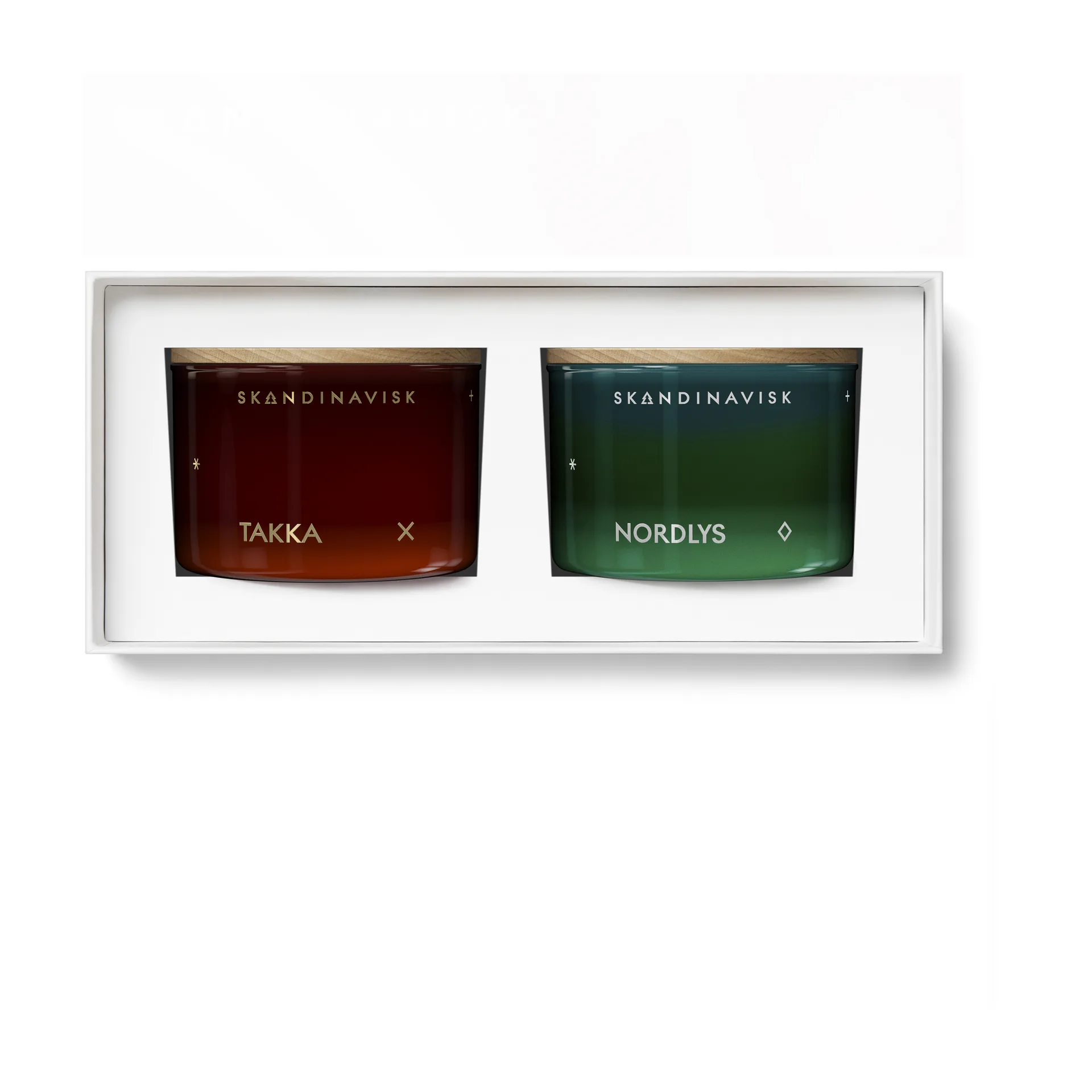 Fire & Light Mini ljus gåvoset 2 delar, 2x90g Skandinavisk