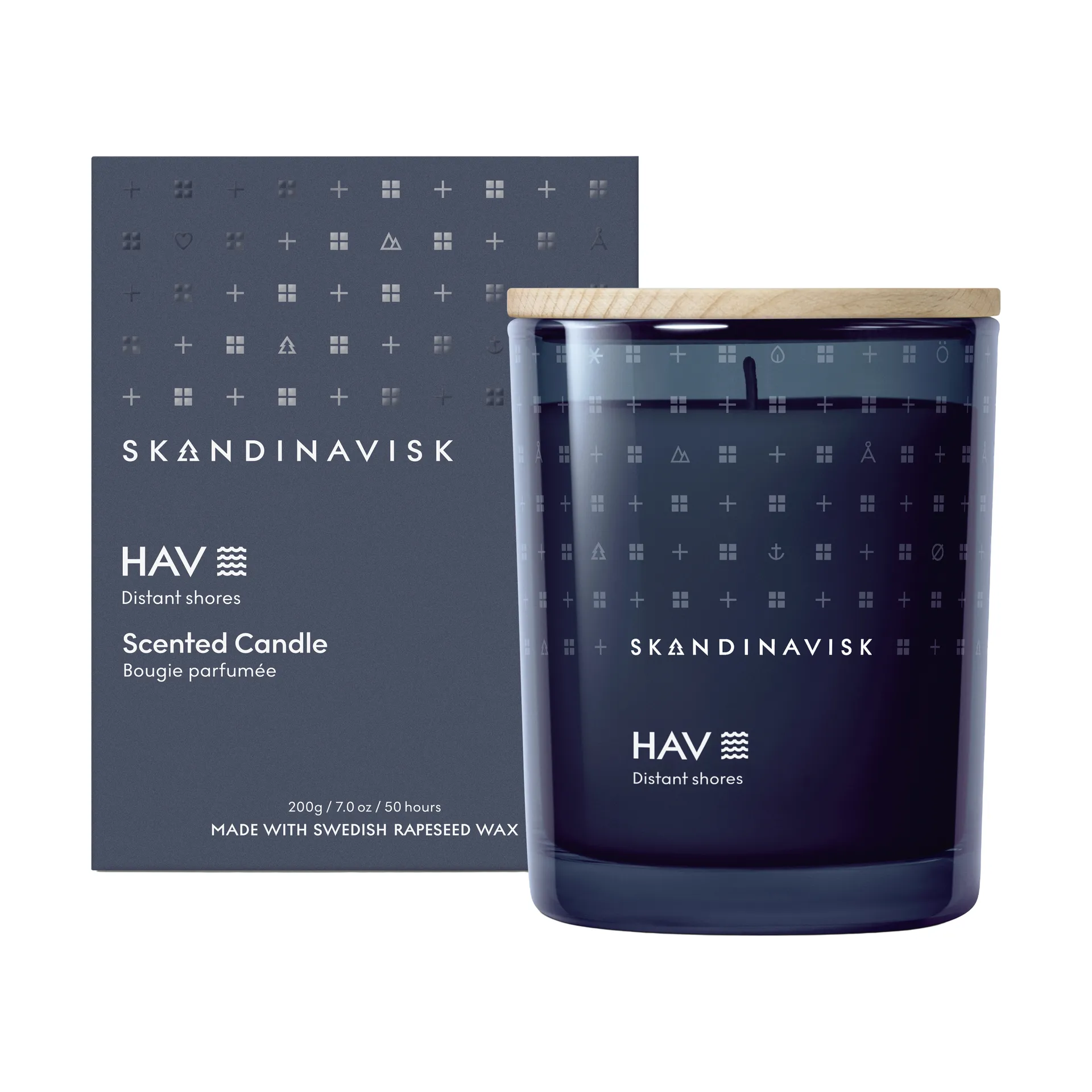 Hav doftljus med lock, 200 g Skandinavisk