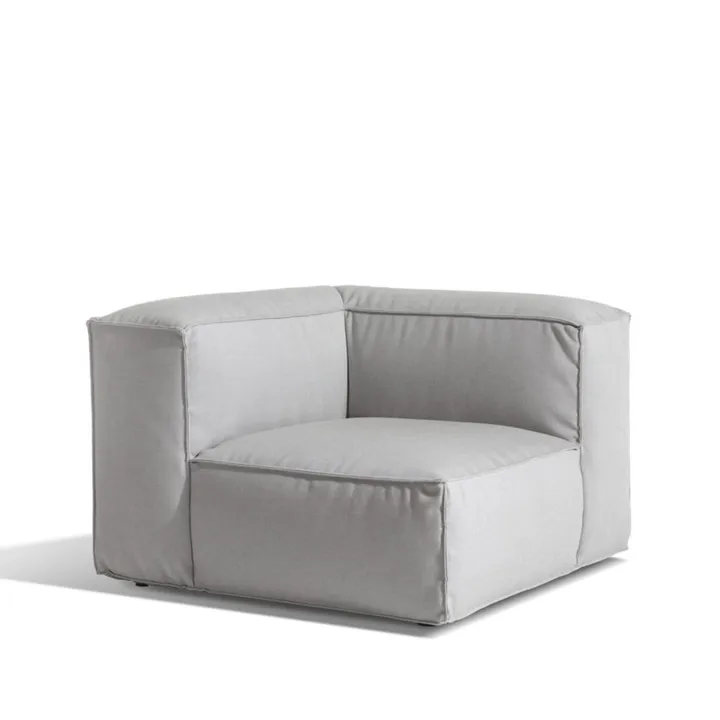 Asker soffmodul - Sunbrella Sling light grey, hörndel - Skargaarden