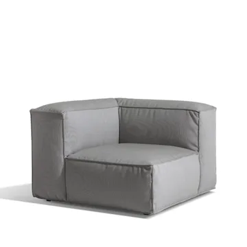 Asker soffmodul - Sunbrella Sling taupe beige, hörndel - Skargaarden