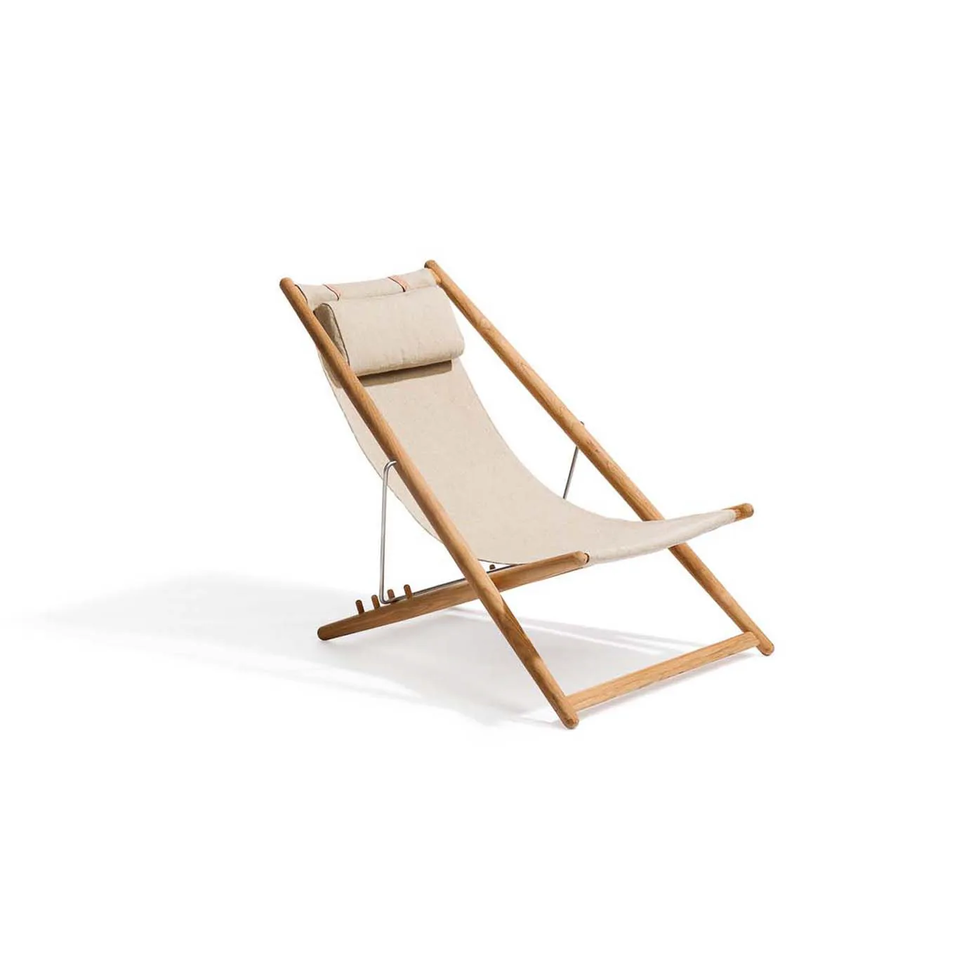 H55 inomhus vilstol, Canvas natural, teak Skargaarden