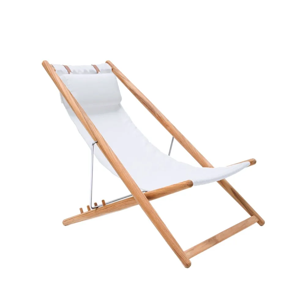 H55 vilstol teak, Agora Nautic white Skargaarden