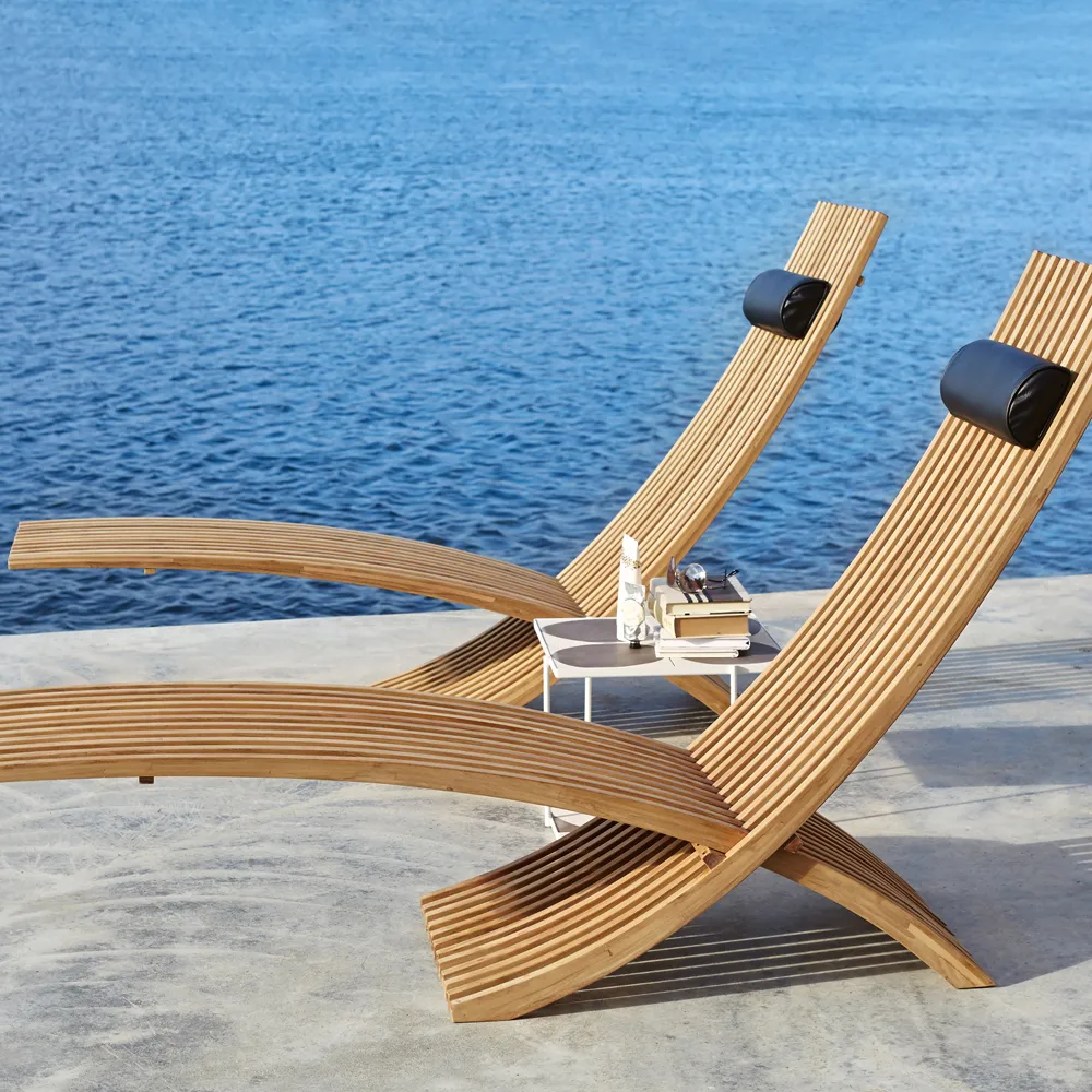 Nozib loungefåtölj, Teak Skargaarden