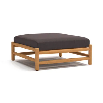 Saltholm ottoman teak-gråbrun dyna - Skargaarden