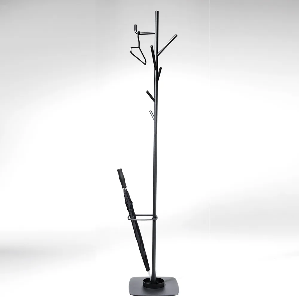 Alfred klädhängare med paraplyhållare, ljusgrå SMD Design