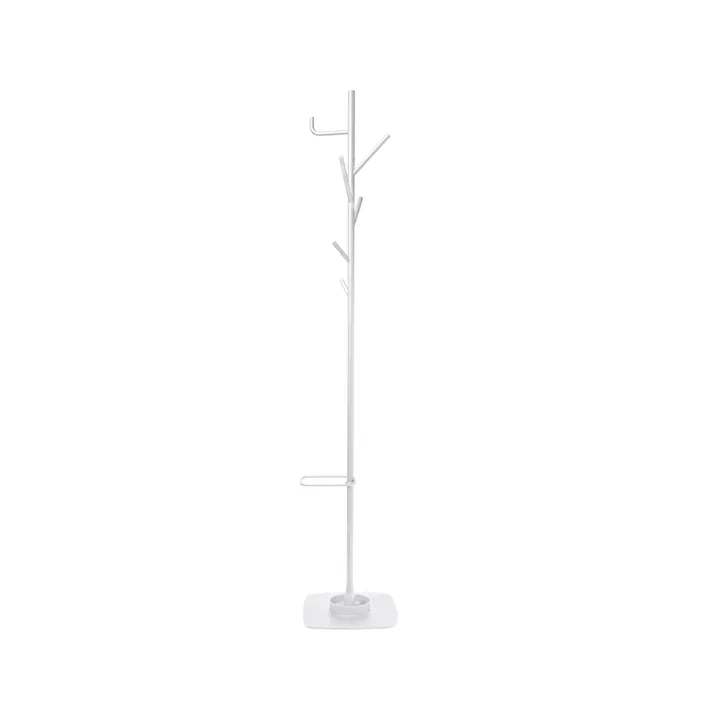 Alfred klädhängare med paraplyhållare - vit - SMD Design