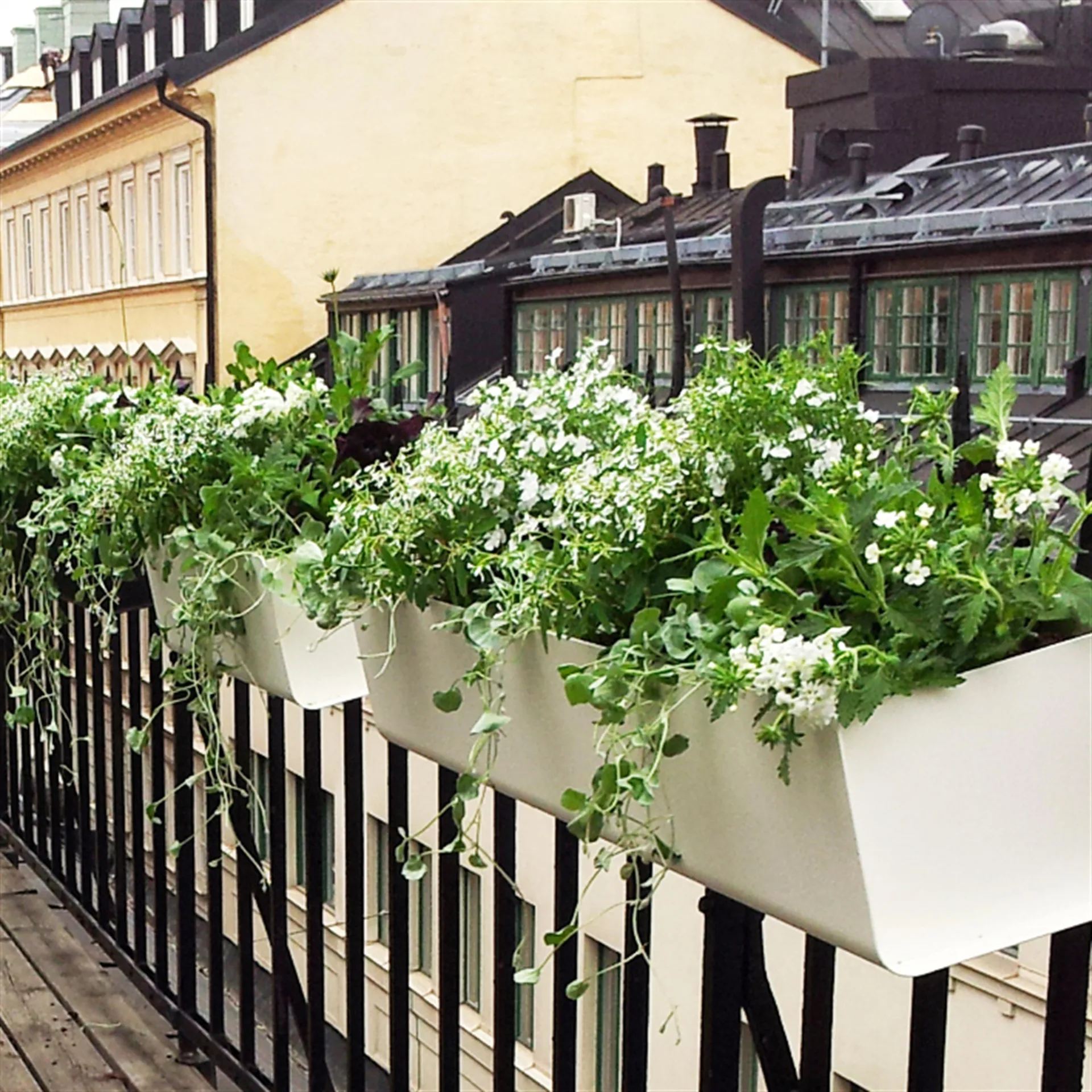 Jorda balkonglåda, Vit 100 cm SMD Design