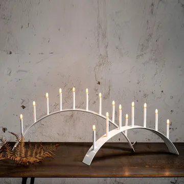 Spica Bow 7 adventsljusstake - Grå - SMD Design