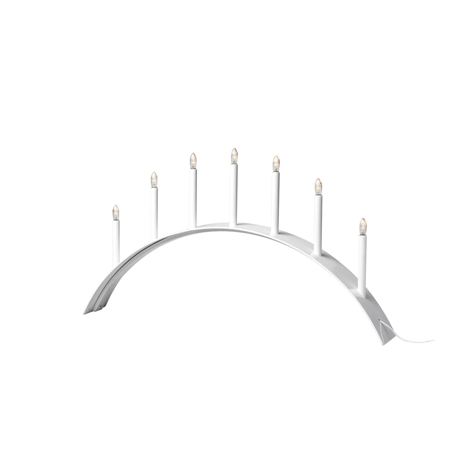 Spica Bow 7 adventsljusstake, Vit SMD Design