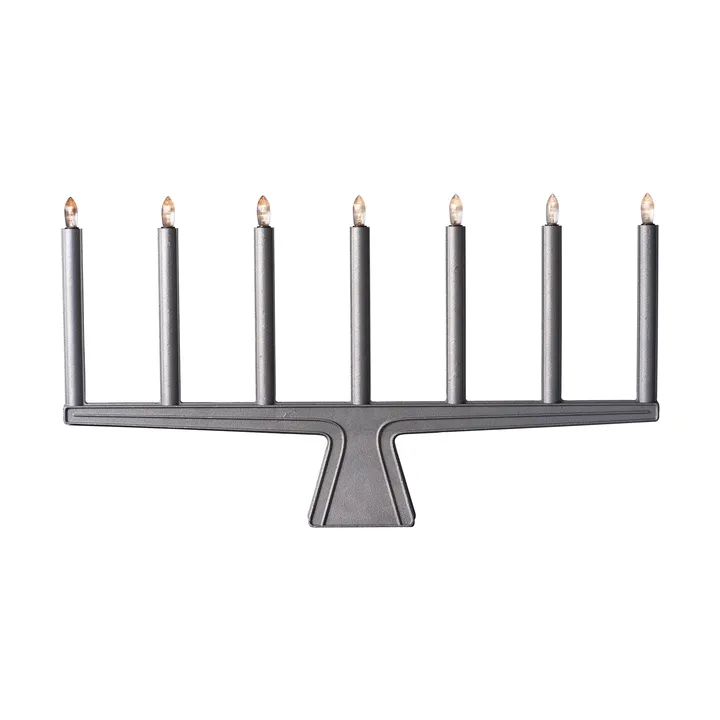 Stella 7 adventsljusstake 60 cm - Rå aluminium - SMD Design