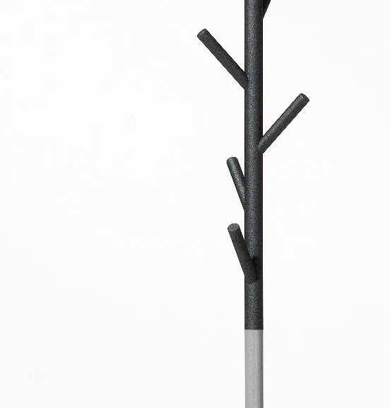 Sticks klädhängare - golv, Mörkgrå-silver SMD Design