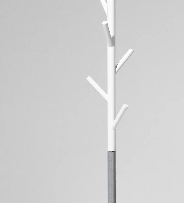 Sticks klädhängare - golv, Vit-silver SMD Design