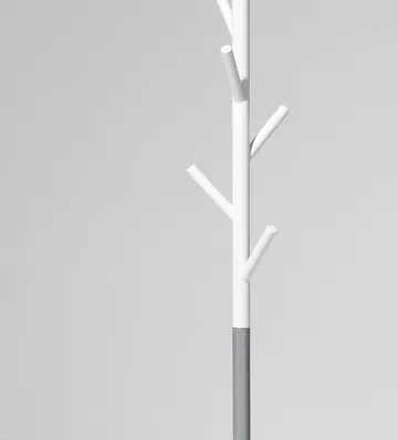Sticks klädhängare - golv - Vit-silver - SMD Design