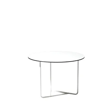 Tellus soffbord - Vit, vitt stativ, h44 d64 - SMD Design