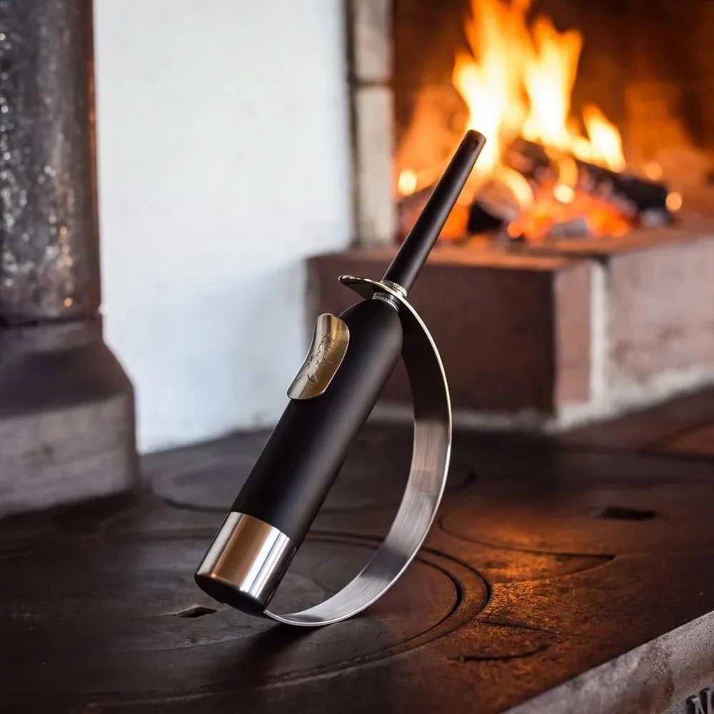 Solstickan eldklinga tändare, Svart-silver Solstickan Design