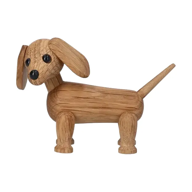 Chico hund figur, Beige, 10,5x4,8x6,8 cm Spring Copenhagen