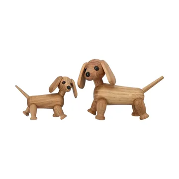 Chico hund figur - Beige, 10,5x4,8x6,8 cm - Spring Copenhagen