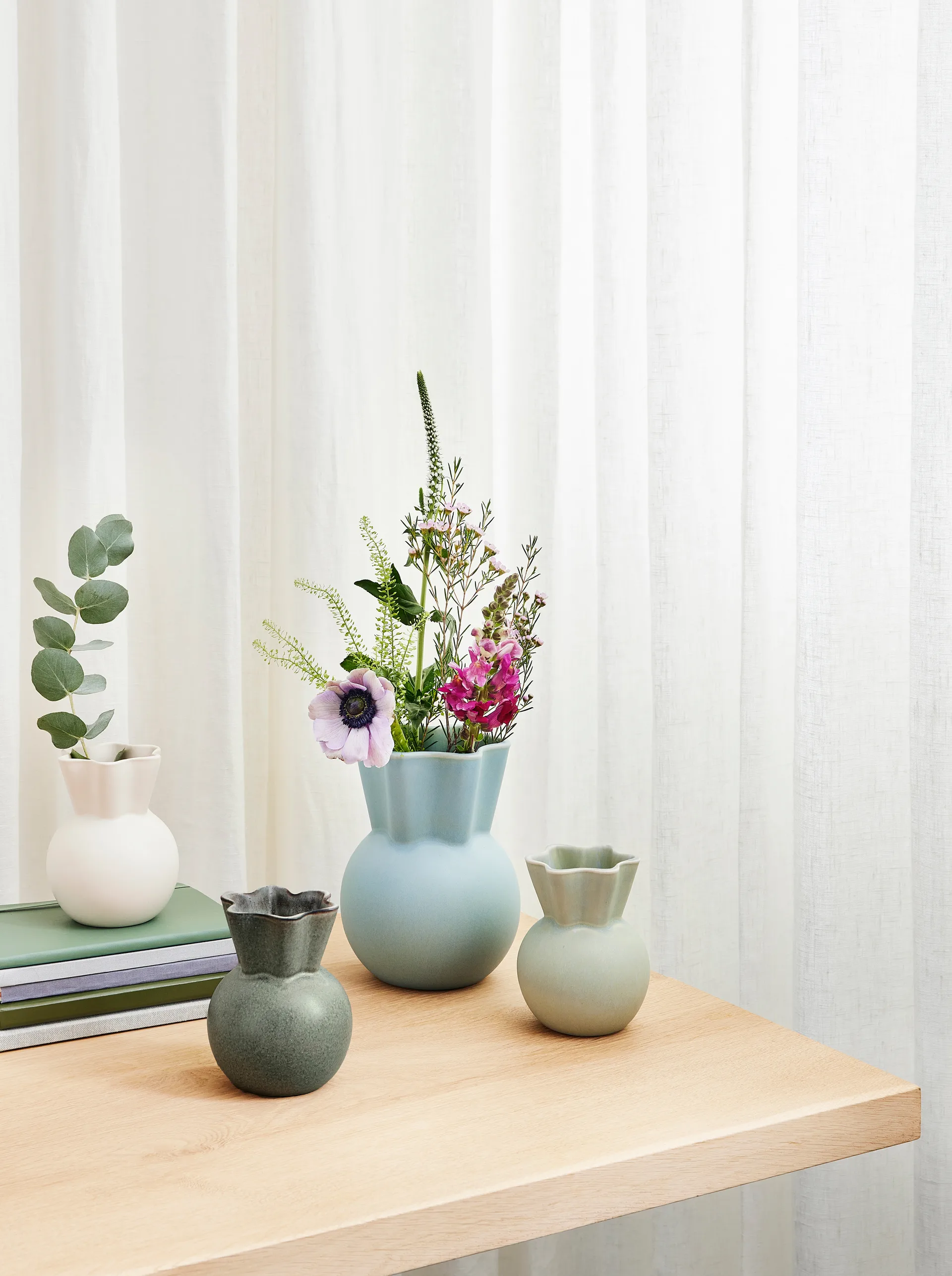 Eva Stæhr-Nielsen vas 20 cm, Ljusblå Spring Copenhagen