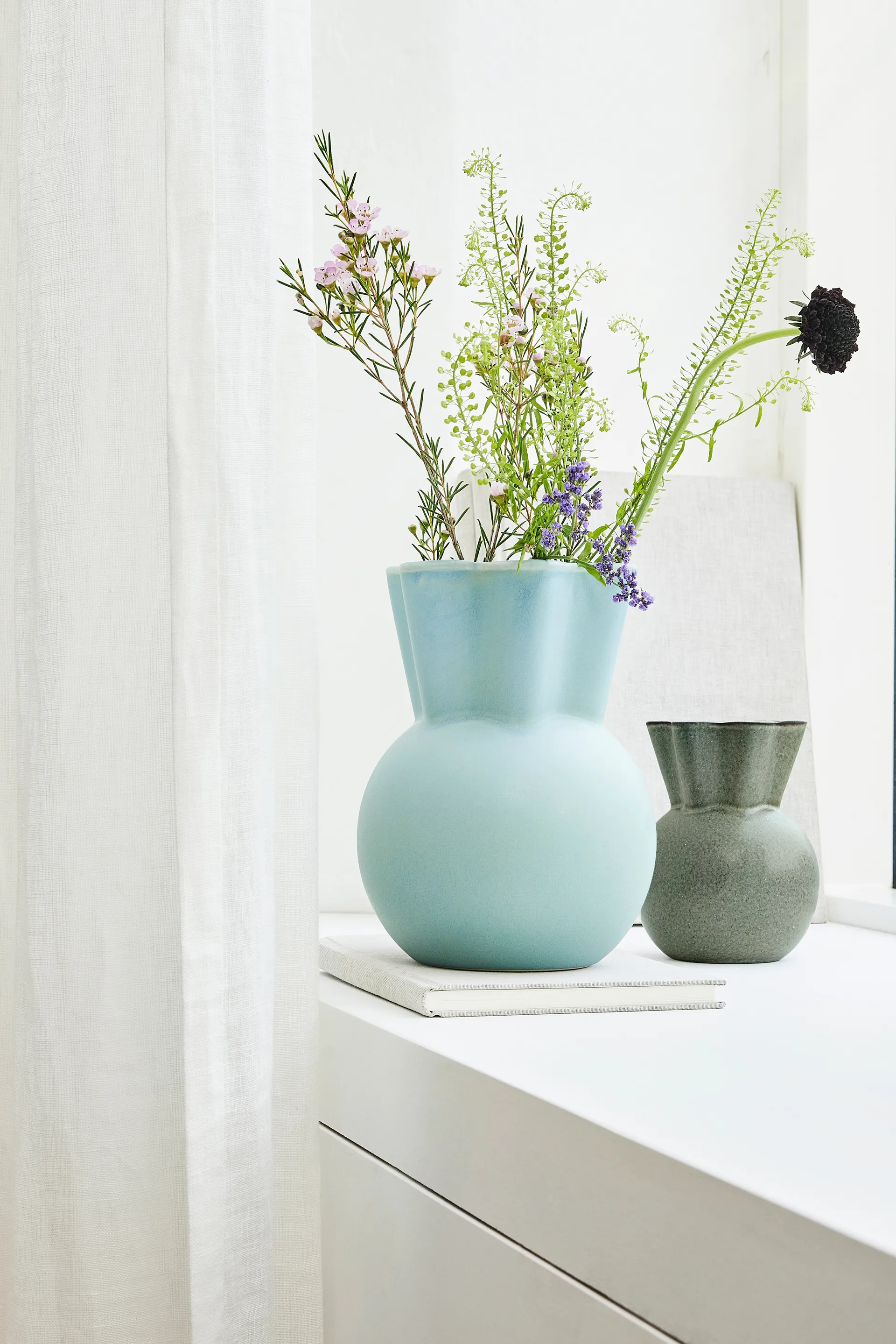 Eva Stæhr-Nielsen vas 20 cm, Ljusblå Spring Copenhagen