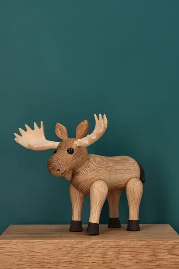 Harald älg figur - Beige, 15,5x13x14 cm - Spring Copenhagen