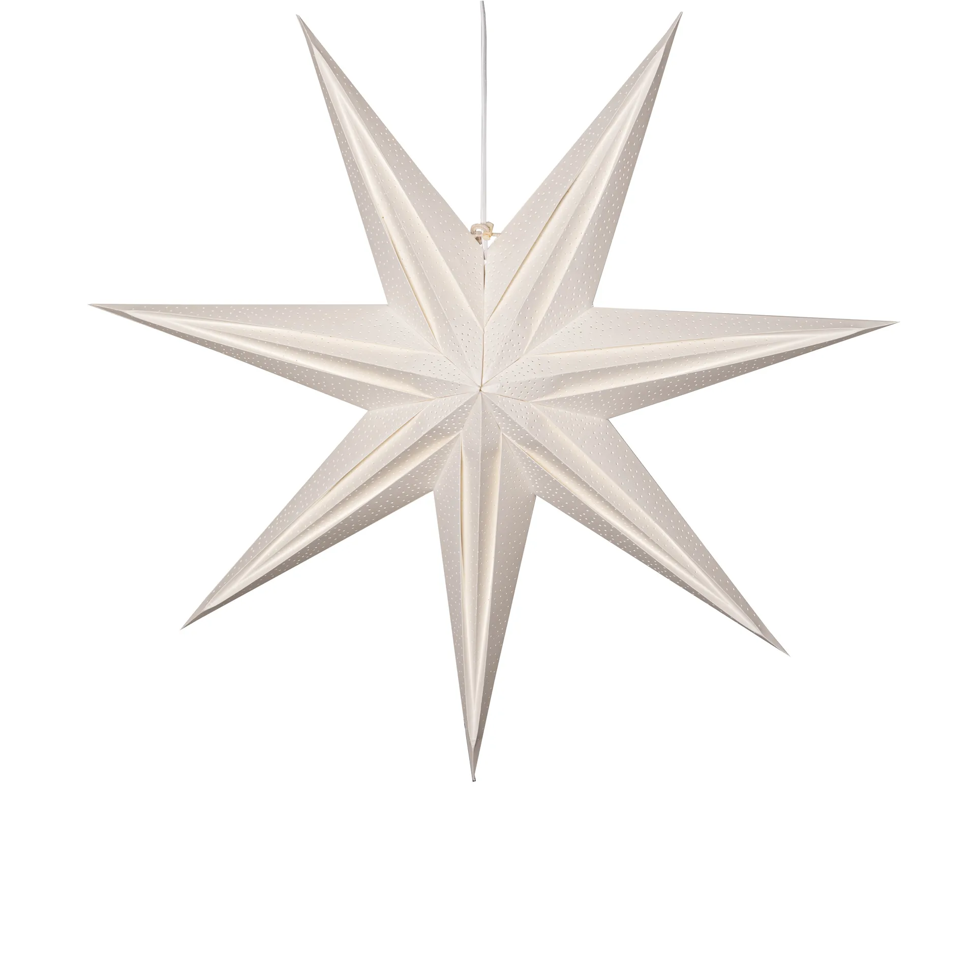 Holly pappersstjärna 75 cm, Vit Star Trading