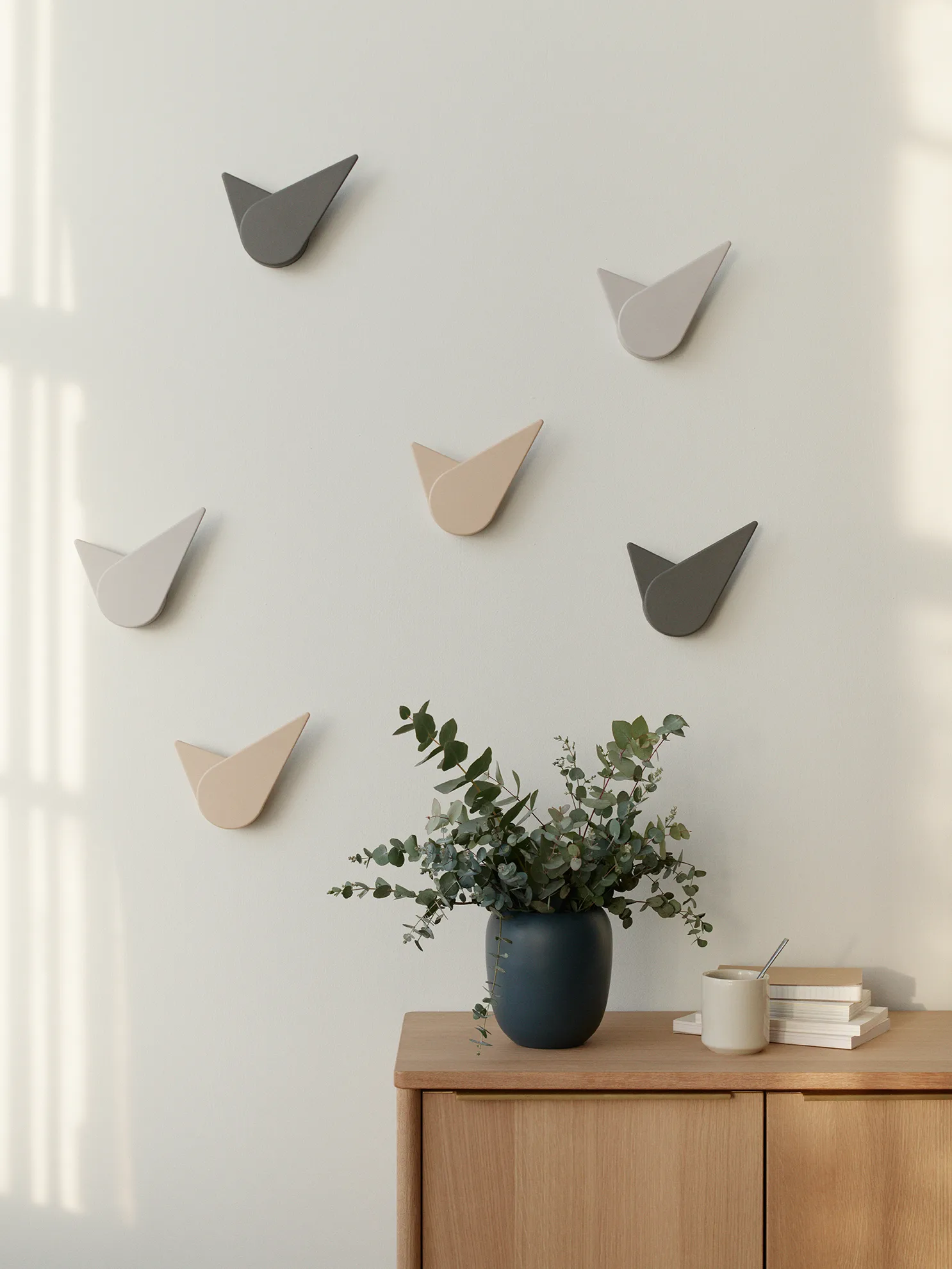 Birdie väggklocka 19,5 cm, Dark grey Stelton
