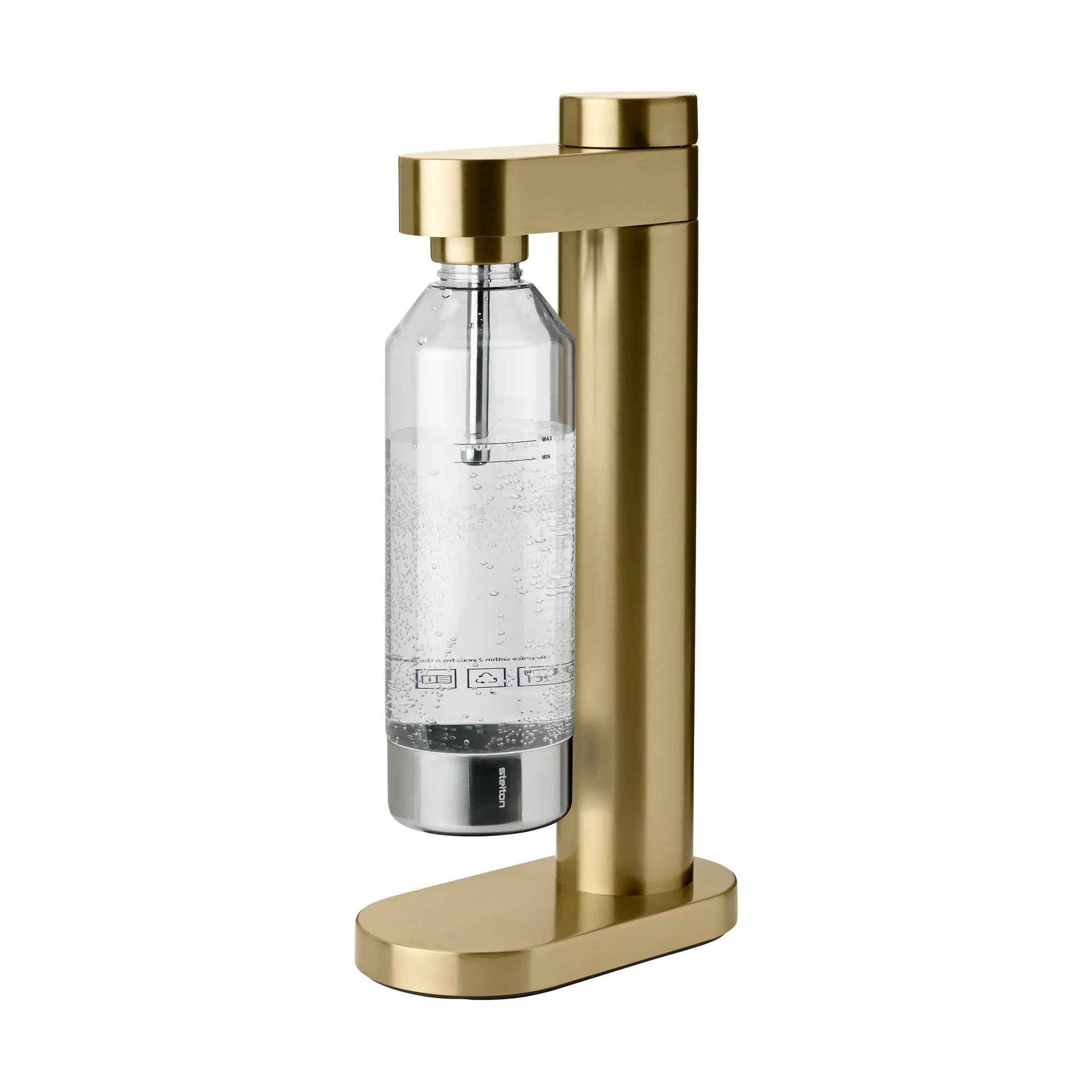 Brus kolsyremaskin, Brushed brass Stelton