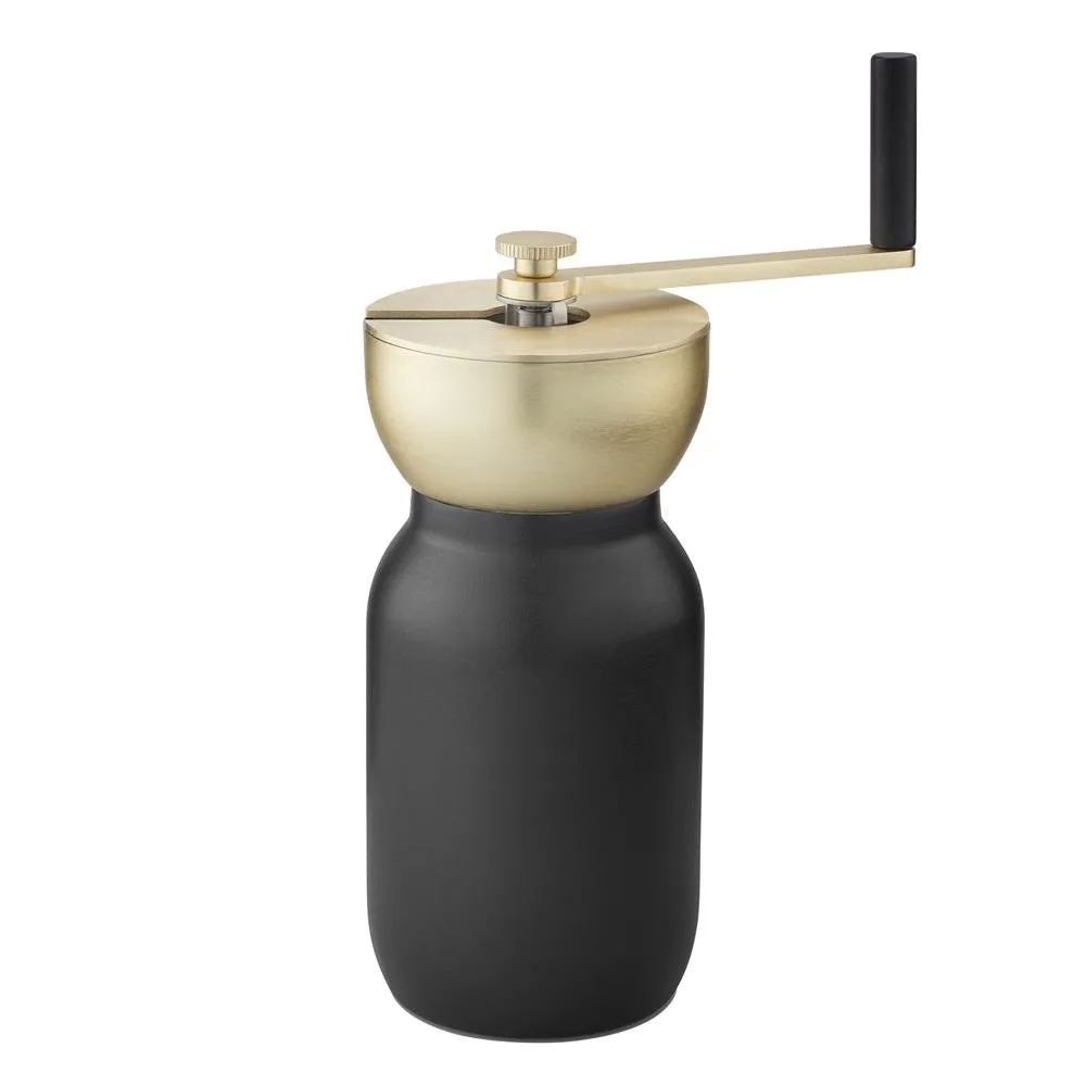 Collar kaffekvarn, svart-mässing Stelton