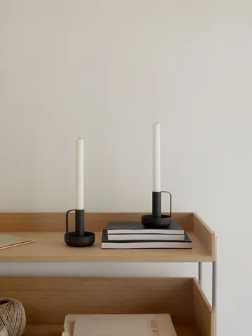 Ida ljusstake 10 cm - Black - Stelton