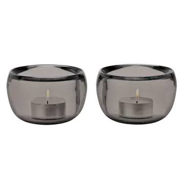 Ora ljuslykta 2-pack - Smoke - Stelton