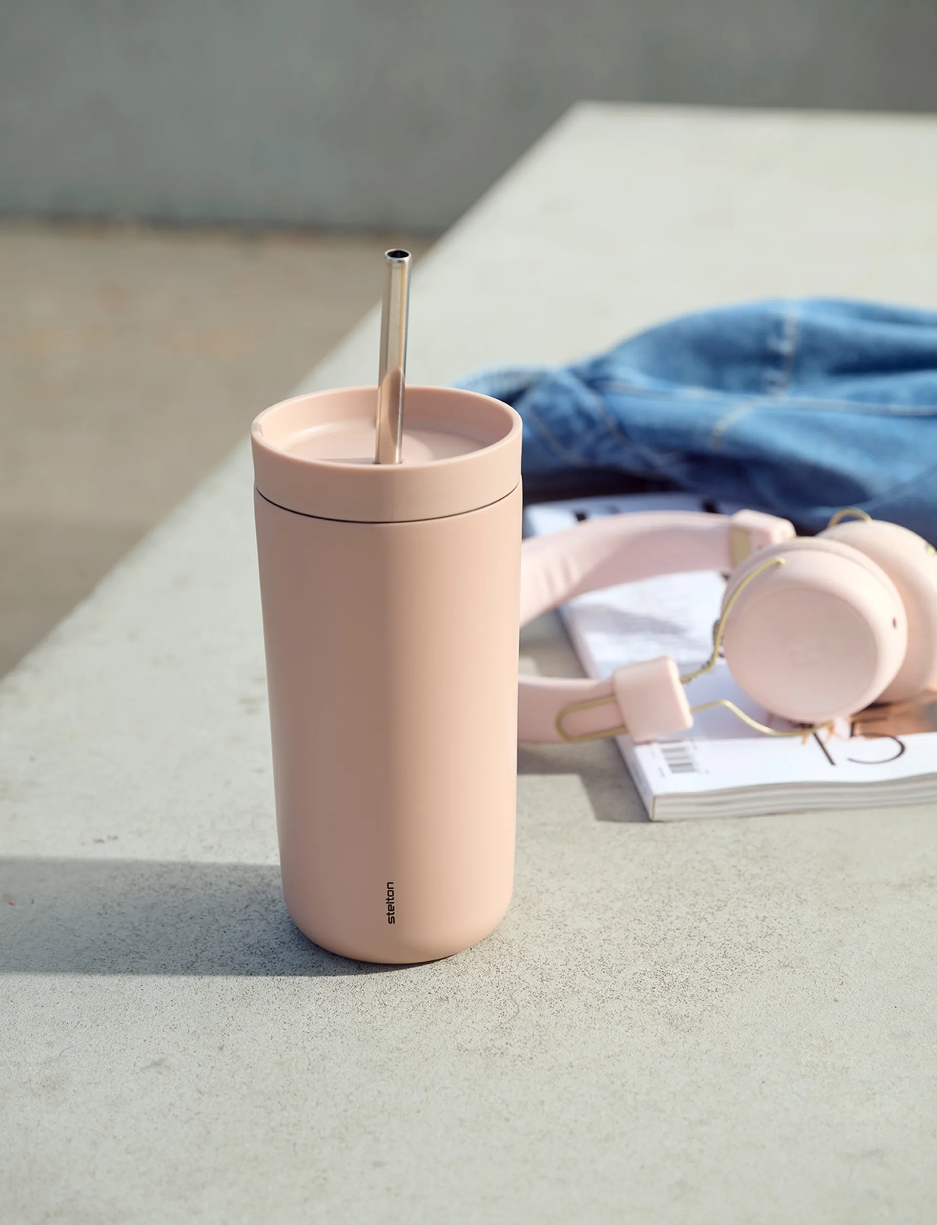 To Go Sip termosmugg med sugrör 0,4 L, Heather Stelton