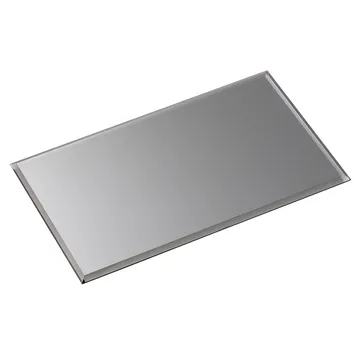 Nagel glasplatta rectangular - Smoked black - STOFF Nagel