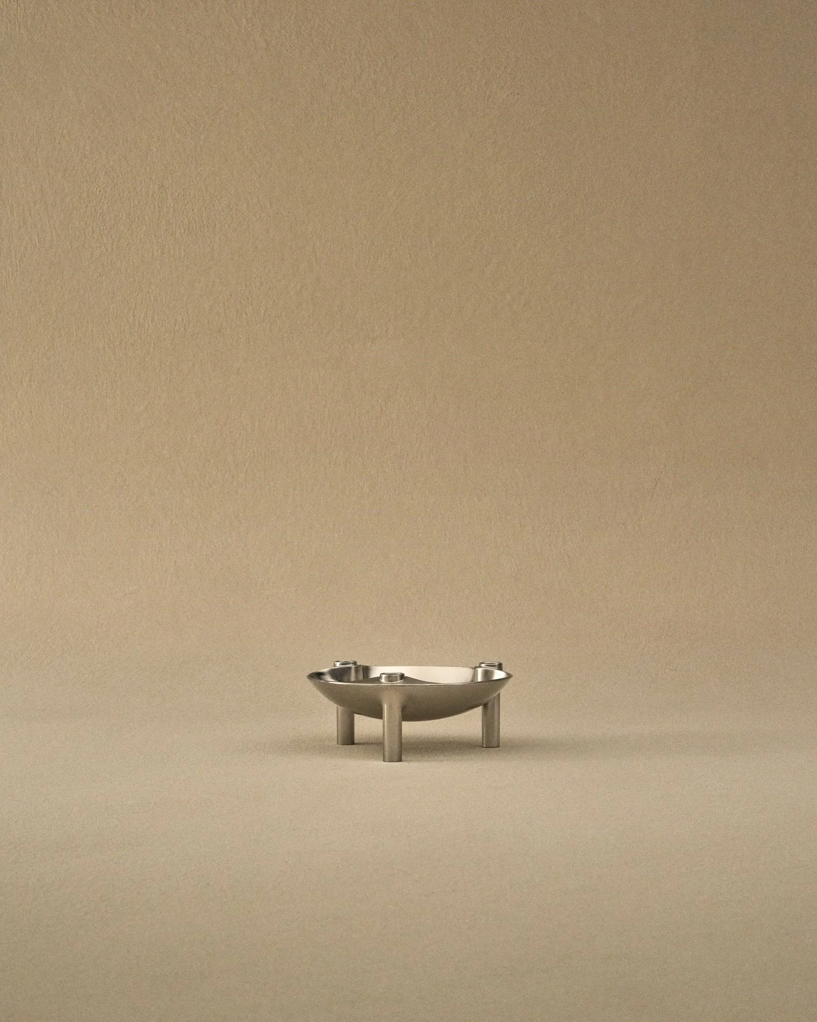 Nagel skål, Borstad krom, Ø13,8x5,6 cm STOFF Nagel