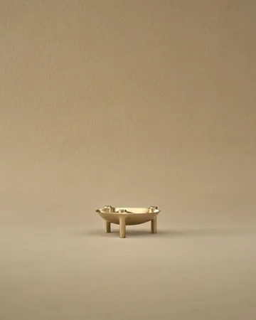 Nagel skål - Borstad mässing, Ø13,8x5,6 cm - STOFF Nagel