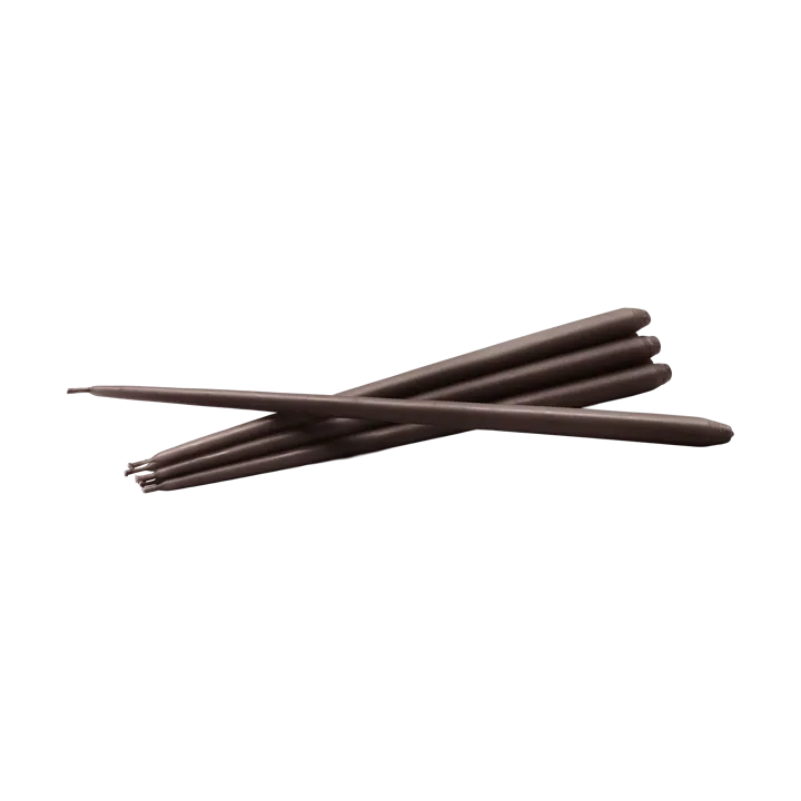 STOFF Nagel antikljus by ester & erik 6-pack - Espresso - STOFF Nagel