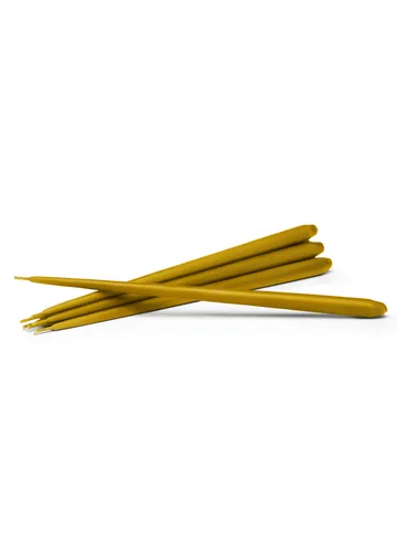 STOFF Nagel antikljus by ester & erik 6-pack - Mustard - STOFF Nagel