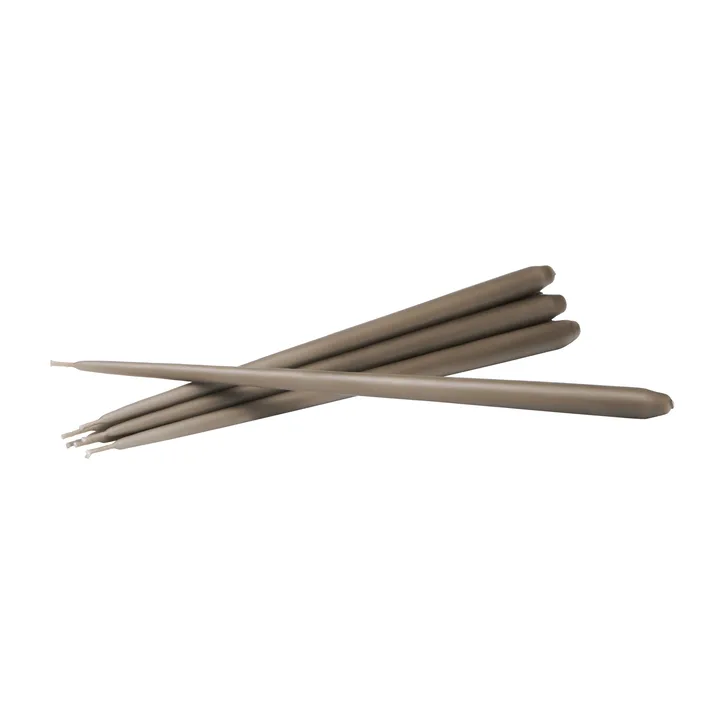 STOFF Nagel antikljus by ester & erik 6-pack - Taupe - STOFF Nagel