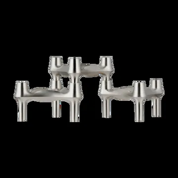 STOFF Nagel BMF ljusstake 3-pack - Borstad krom - STOFF Nagel