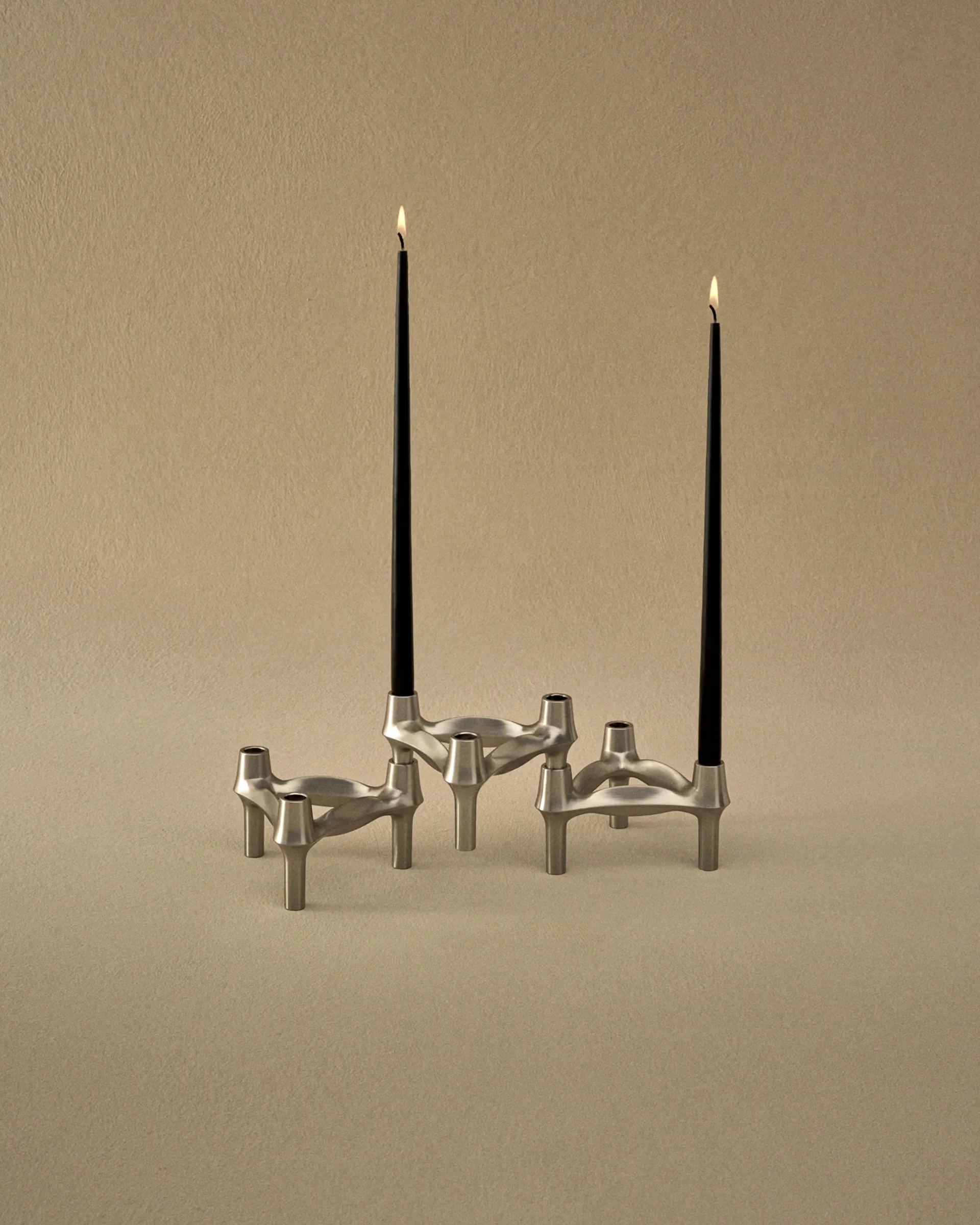 STOFF Nagel BMF ljusstake 3-pack, Borstad krom STOFF Nagel