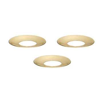 STOFF Nagel ljusmanschett 3-pack - Solid mässing - STOFF Nagel